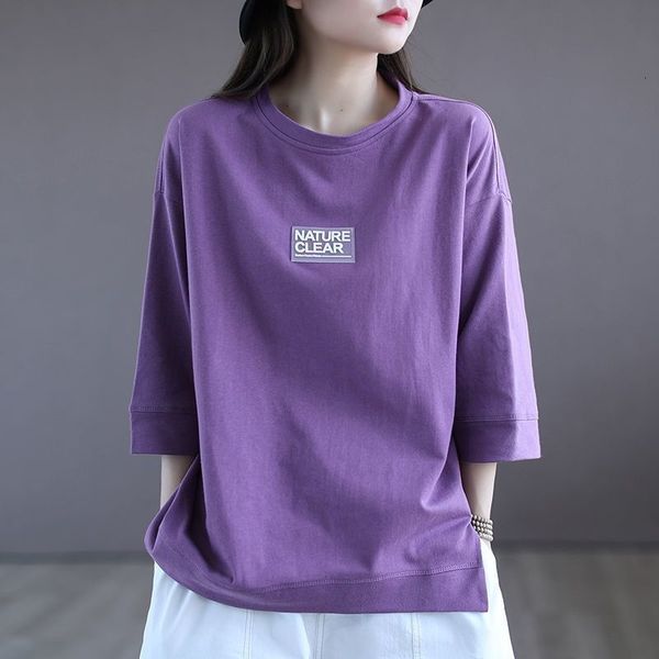 

women's t-shirt solid color summer t-shirts women short sleeve o-neck casual cotton loose shirts girls korean tees plus size ns5131 230, White