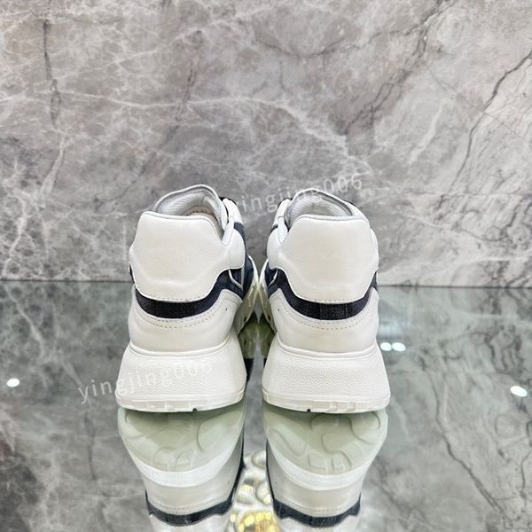 

brand womens mens casual shoes leather lace-up sneaker fashion lady flat running trainers letters gym sneaker, Black