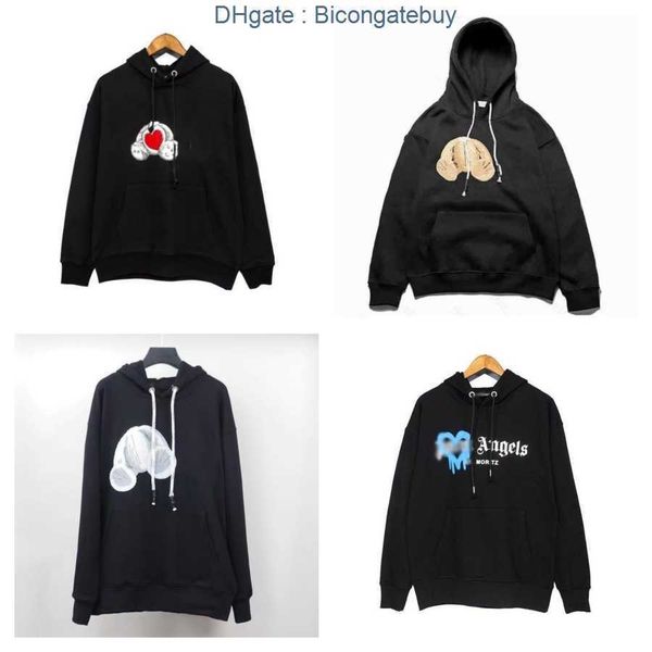 

designer palms mens womens hoodies fleece and terry pullover hooded angles fashion brand designers loose sweatshirt lovers clothing o0d8, Black