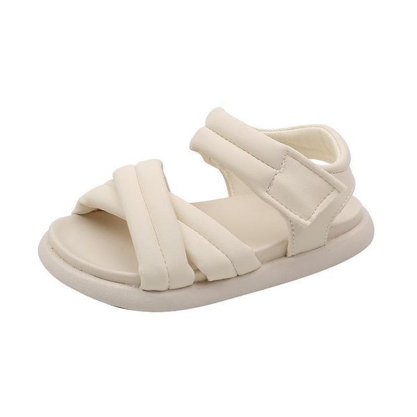 

sandals kids shoes children girls summer princess soft sole fashion beach breathable f11250, Black;red