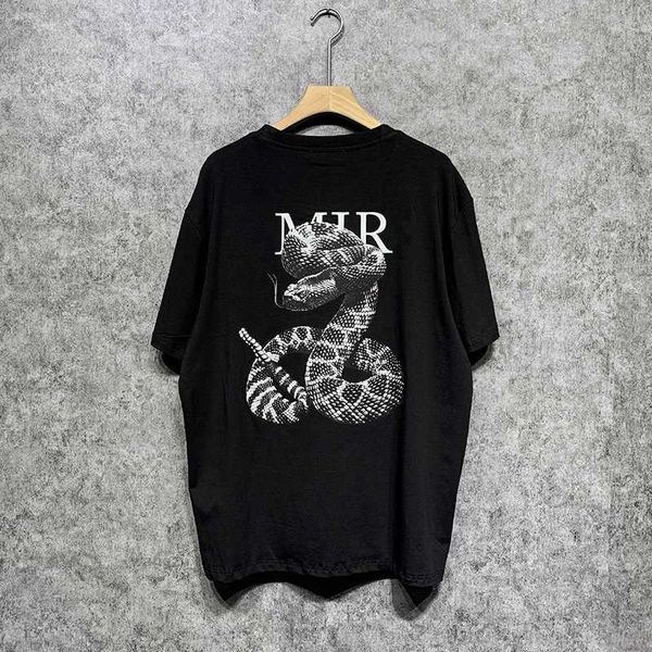 

limited edition designer shirt of rabbit year new street wear summer fashion splash-ink print short sleeves 8j3c, White;black