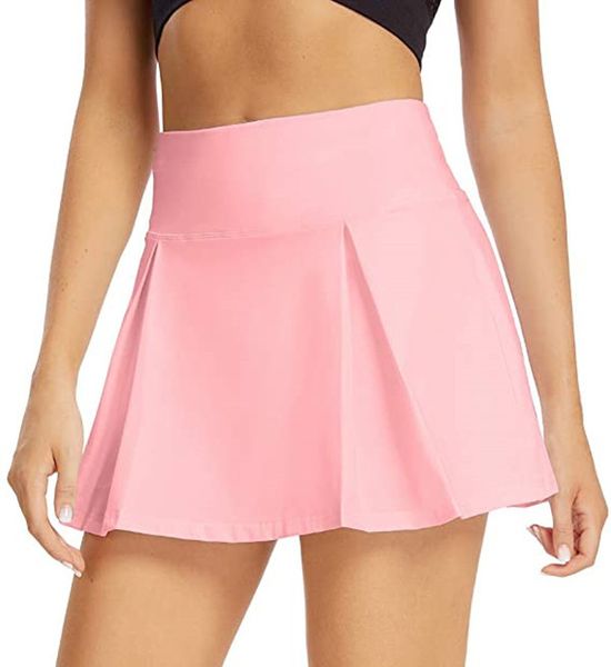 

designer skirt tennis mini yoga pleated skirt knee above length shorts skirts dress beach running fitness sports skirt gym yoga skirt women, Black