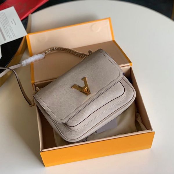 

genuine leather flap bag designer handbag 23cm luxury crossbody bag delicate knockoff chain bag with box yl104