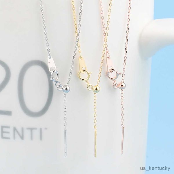 

pendant necklaces jujie stainless steel adjustable chain nelace for women choker nelaces female jewelry wholesale/dropshipping, Silver