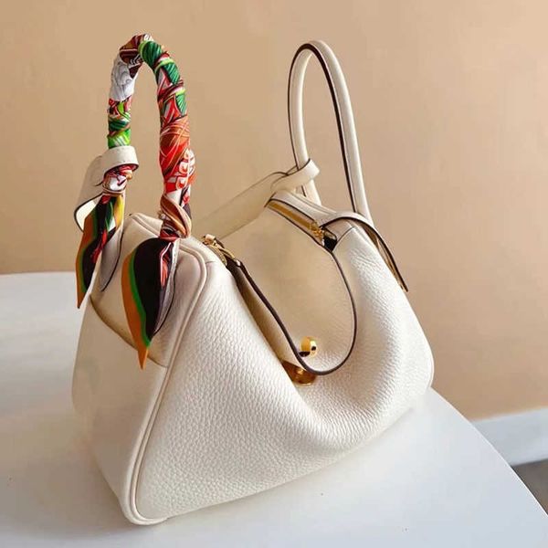 

totes h erm lindies bags genuine leather lindies doctor's bag female mother's handheld women's 2023 versatile shoulder cross
