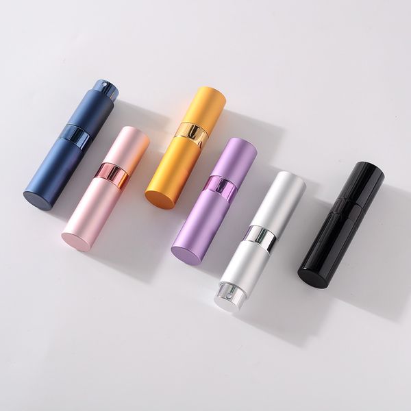 

luxuries perfume bottle empty 5ml portable mini refillable atomizer bottles refillable spray colorful scent pump case