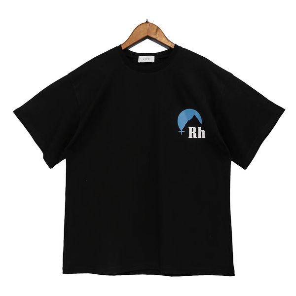 

t shirt rhude shirt designer men shirt rhude men shorts print white black s m  xl street fashion youth mans tshirt graphic tee clothes repr