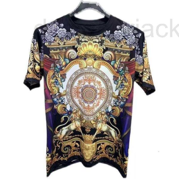 

men's t-shirts designer t shirt fashion baroque print pattern tee mens womens slim-fit round neck pullover loose vasaki short sleeve 61, White;black