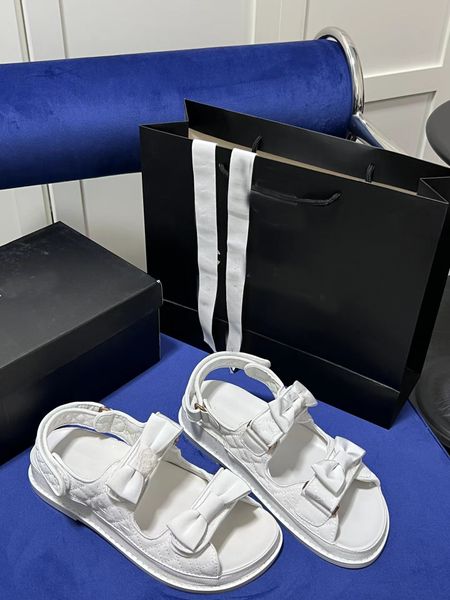 

sandals slingback platform bow tie shoes women summer beach buckle strap soft chunky heel sports shoes woman flat, Black