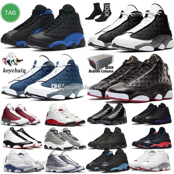

men retro basketball shoes 13 unc french brave blue obsidian court purple red flint playoffs cat hyper royal women trainer sport sneakers eh