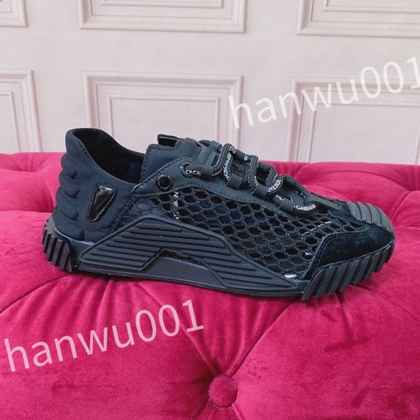 

luxurys famous basketball sneakers shoes women leather rubber sole lace-up trainers outdoor skateboard walking 35-41, Black