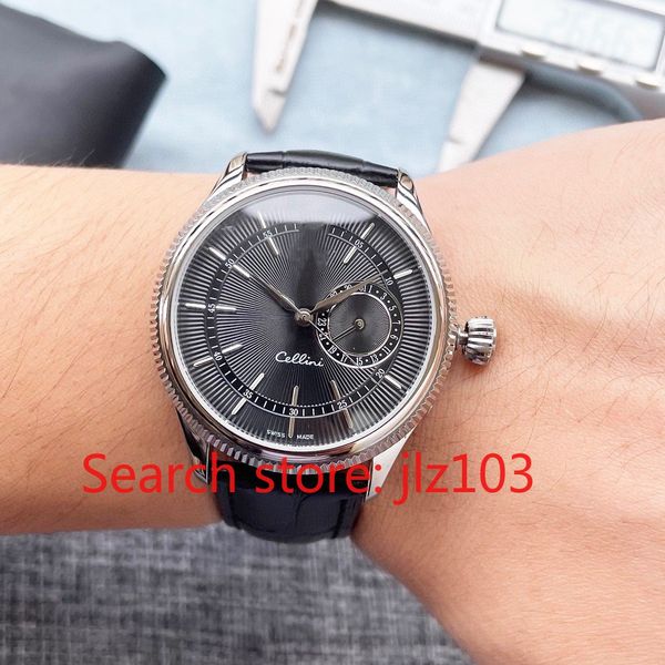 

lls men's mechanical watch, 40mm diameter, fully automatic mechanical movement (zero repair), 1:1 brand watch clone, sapphire mirror, g