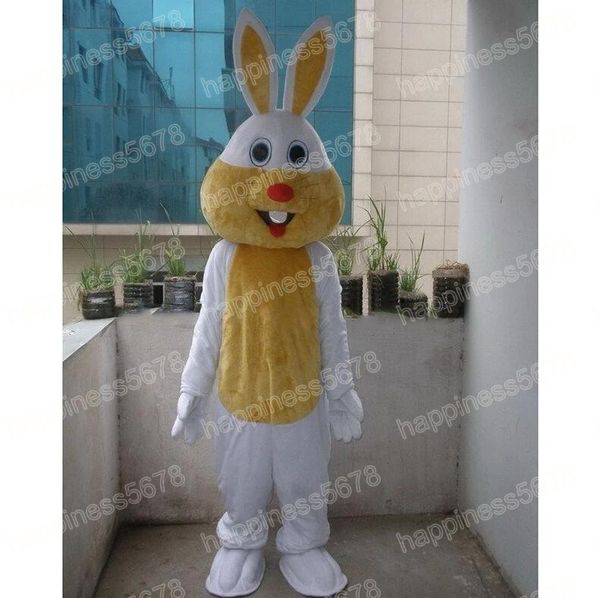 

simulation easter rabbit mascot costumes cartoon character outfit suit halloween adults size birthday party outdoor festival dress, Red;yellow