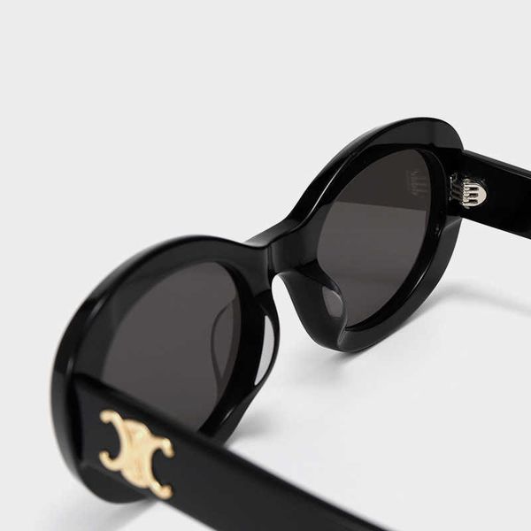 

2023 new e arc de triomphe plate oval frame white sunglasses net red same quality, White;black
