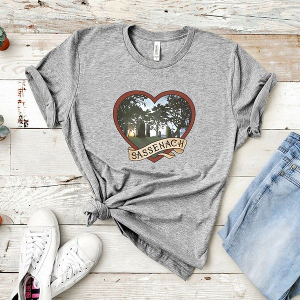 

women's t-shirt sassenach 1743 t-shirt outlander book series shirt jamie fraser t-shirt for women sassenach fan gift t shirts y2k aest, White