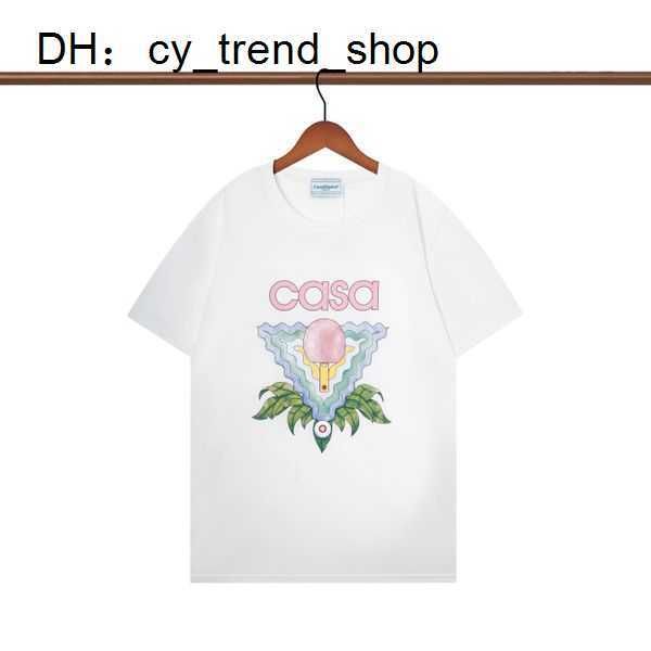 

men's t-shirts fashion men women tees s luxury clothing street sleeve clothes casablanc tshirts 11, White;black