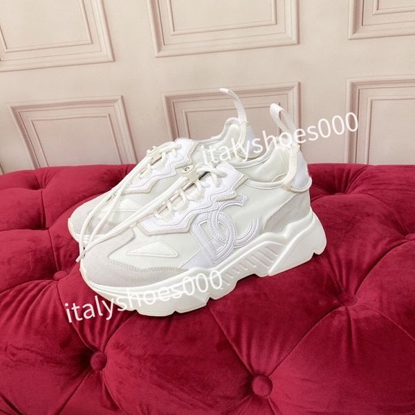 

designer italy for womens sneaker leather embroidered stripes white shoe flat platform walking sports trainers2023, Black