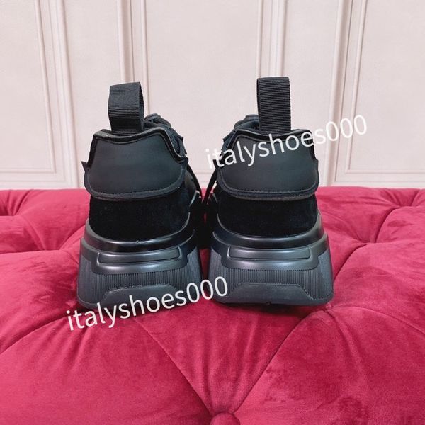 

r italy for womens sneaker leather embroidered stripes white shoe flat platform walking sports trainers, Black