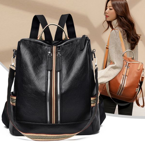 

backpack female school bags for teenage girls shoulder bag travel backpack mochila fashion backpack women genuine leather backpacks 230516