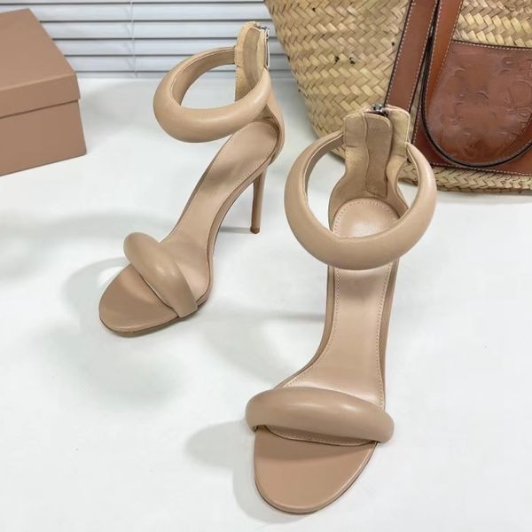 

designer sandals10.5cm stiletto heels sandals 8.5cm dress shoes heel for women summer luxury designer sandals foot strap heeled rear zipper, Black