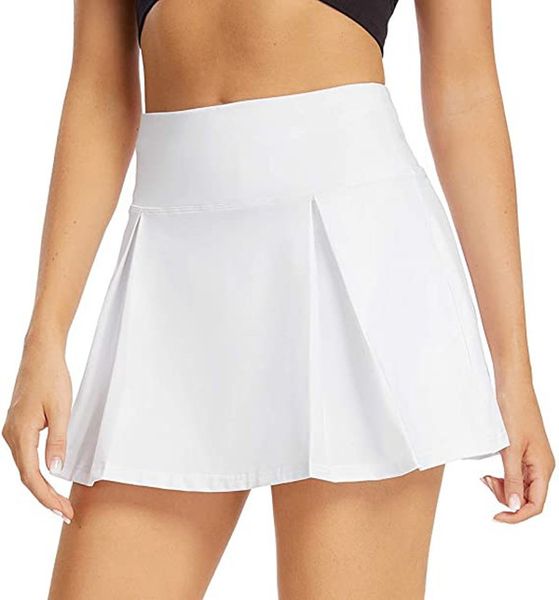 

skirt tennis mini yoga pleated skirt knee above length shorts skirts dress beach running fitness sports skirt gym yoga skirt women run fitne, Black