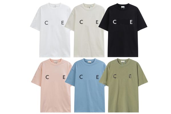 

23ss luxury designer men's t-shirts women fashion tshirts printing letters summer short sleeves 5a loose tees asian size s-xl, White;black