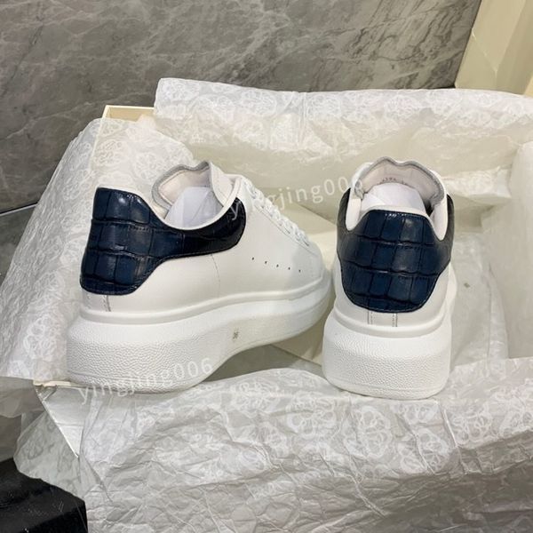 

new platform brand mens womens quality casual shoes leather lace-up sneaker fashion lady flat running trainers letters gym sneaker2023, Black