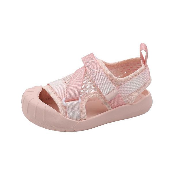 

sandals kids shoes footwear summer boys girls casual soft sole breathable mesh beach f11259, Black;red