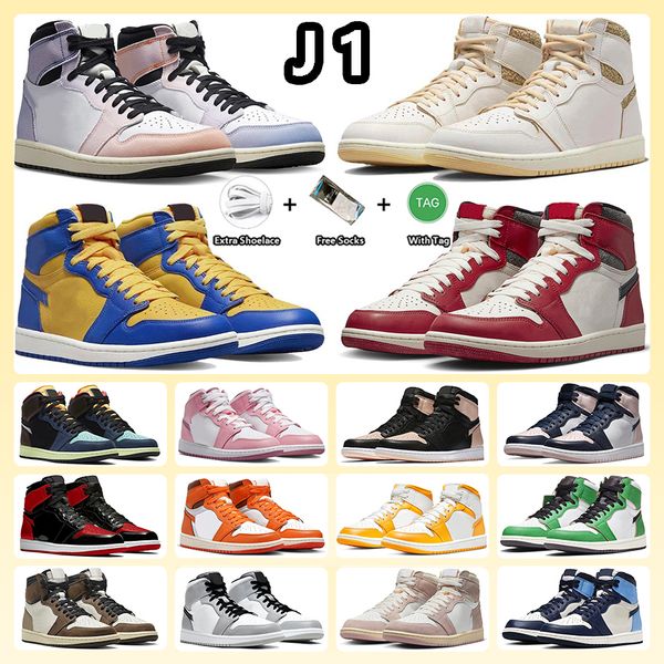 

mens womens 1 1s basketball shoes skyline craft sail reverse laney valentines day lost & found patent bred university blue obsidian hype roy