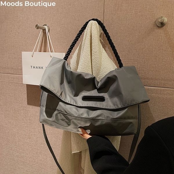 

evening bags tas bahu kain oxford untuk wanita 2023 tas tangan desainer mewah warna polos tote selempang kapasi besar 230516