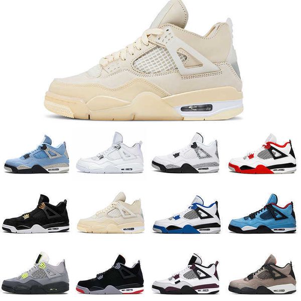 

with box designer men basketball shoes 4s 4 sail university blue taupe haze black cat fire red 25th anniversary fashion trainer sneakers 713