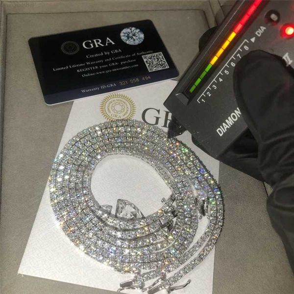 

pass diamond tester moissanite bangle 2mm-6.5mm vvs1 moissanite tennis bracelet 925 sterling silver gold plated chain