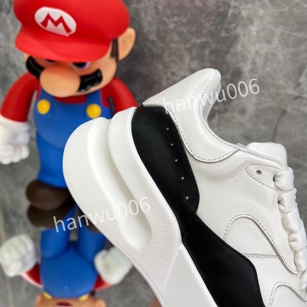 

new designer shoes white black shoes classic leather women flats sneaker mens espadrille flat sole slide sneakers2023