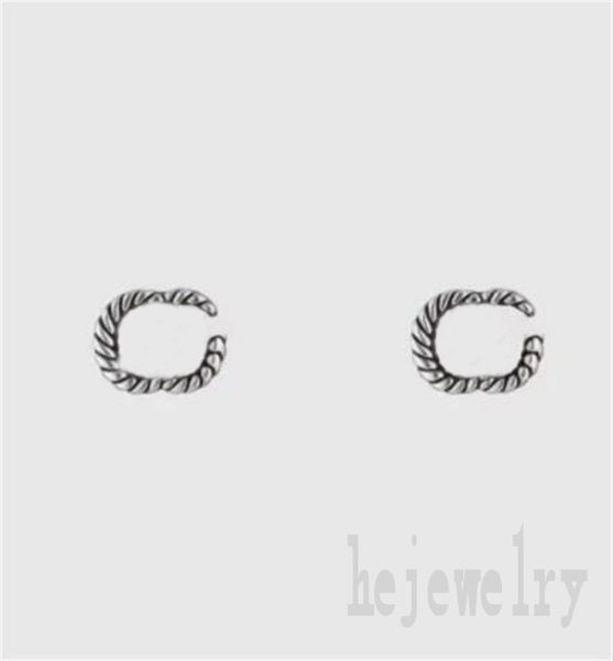 

alloy earrings heart mens necklace double g stud letters christmas hiphop mens creative popular ohrringe cute polished luxury earrings anniv, Golden;silver