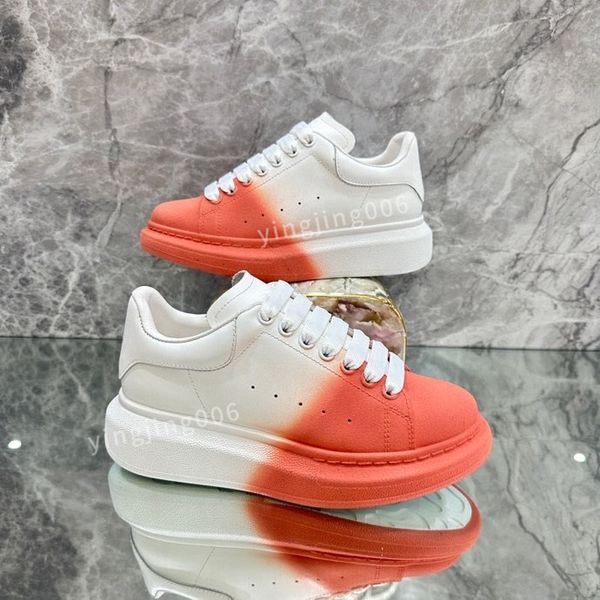

new brand mens quality casual shoes leather lace-up sneaker fashion lady flat running trainers letters gym sneaker2023, Black