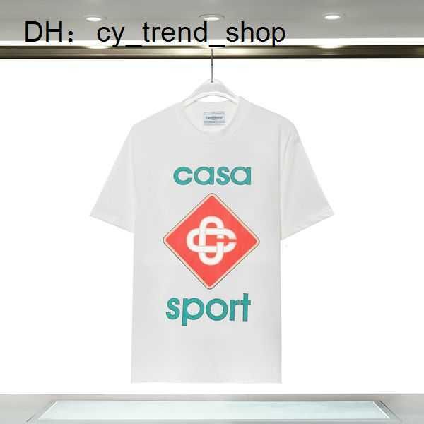 

casablanc shirt 23ss men designer t-shirts fashion man women smiley casablanca printing tees us size s-xl 21, White;black