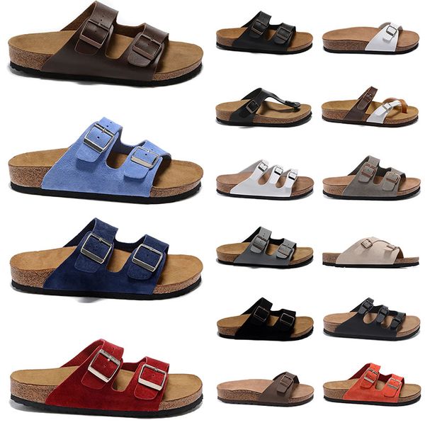 

original fashion slippers designer clogs slippers black whit leather buckle strap man women platform slippers outdoor slippers eur: 36-45