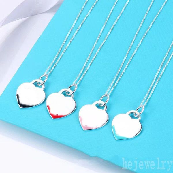 

designer necklaces heart tag womens key charm love jewellery silver color long trend colorful enamel pendant charming senior feel zb004 e23