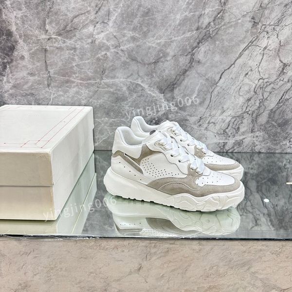 

2023new brand womens men casual shoes leather lace-up sneaker fashion lady flat running trainers letters gym sneaker, Black