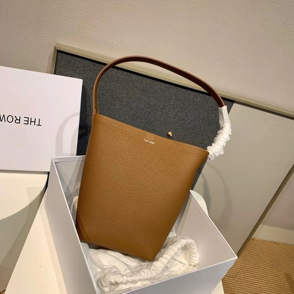 

the row 3size park tote bag luxurys handbag designer summer beach bags shoulder womens bucket makeup underarm bags classic mens cowhide clut