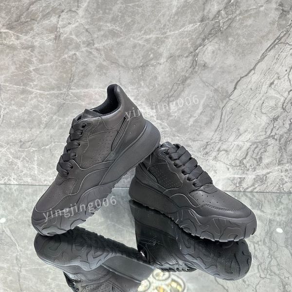 

2023brand women mens casual shoes leather lace-up sneaker fashion lady flat running trainers letters gym sneaker, Black