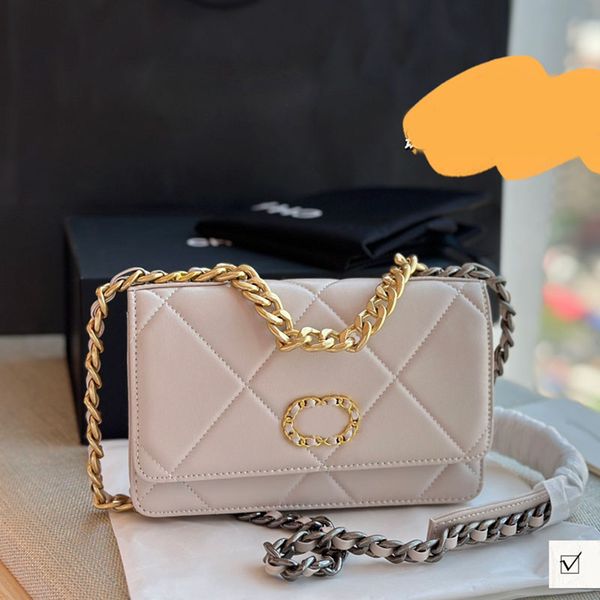 

19 woc women deisnger flap bag handle tote lambskin leather gold metal hardware matelasse chain multi pochette crossbody shoulder handbag lu