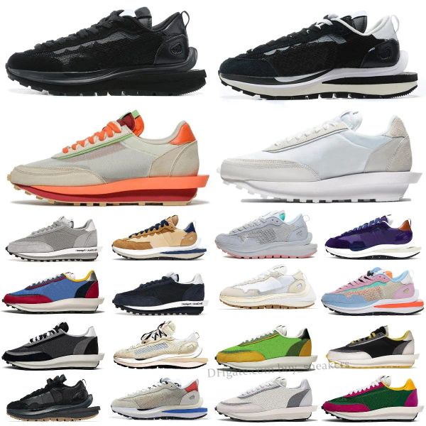 

2023 mens casual shoes ldv sacais sail triple black white nylon orange blaze fragment blue smoke grey gum void game royal men women designer