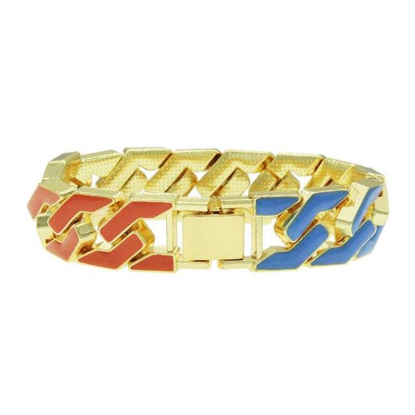 

domineering mens bracelets motorcycle colorful wide cuban brace lace bracelet hipster nightclub street dance decorative, Golden;silver