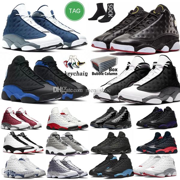 

13s men basketball shoes for women 13 black flint wheat wolf grey playoffs purple french university blue bred chinese new year mens womens t