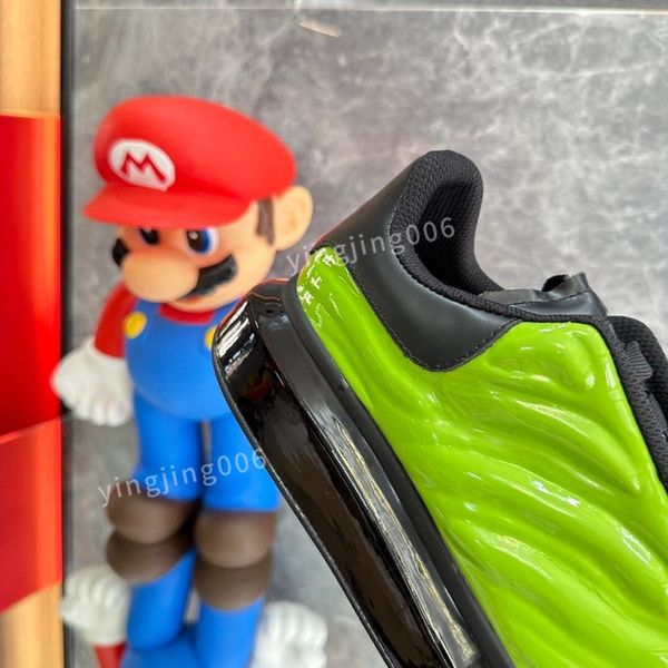 

brand mens women quality casual shoes leather lace-up sneaker fashion lady flat running trainers letters gym sneaker, Black