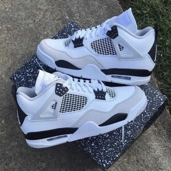 

with box designer off highquality 4s reteo 4 basketball shoes jumpman 4 university white oero shimmer black cat union noir fire bred pure mo