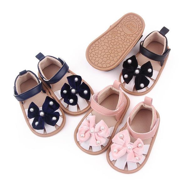 

first walkers baby shoes walking booties children summer pearl bow toddler girls sneakers f10636