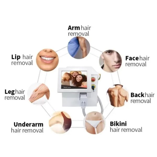 

high power permanent laser machine 755nm 808nm 1064nm diode elight permanent hair removal machine