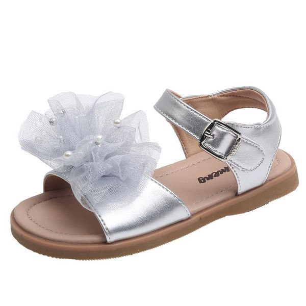 

sandals kids shoes footwear children summer girls soft sole princess non-slip breathable f11226, Black;red